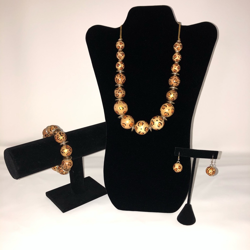 Leopard Print Jewelry Set
